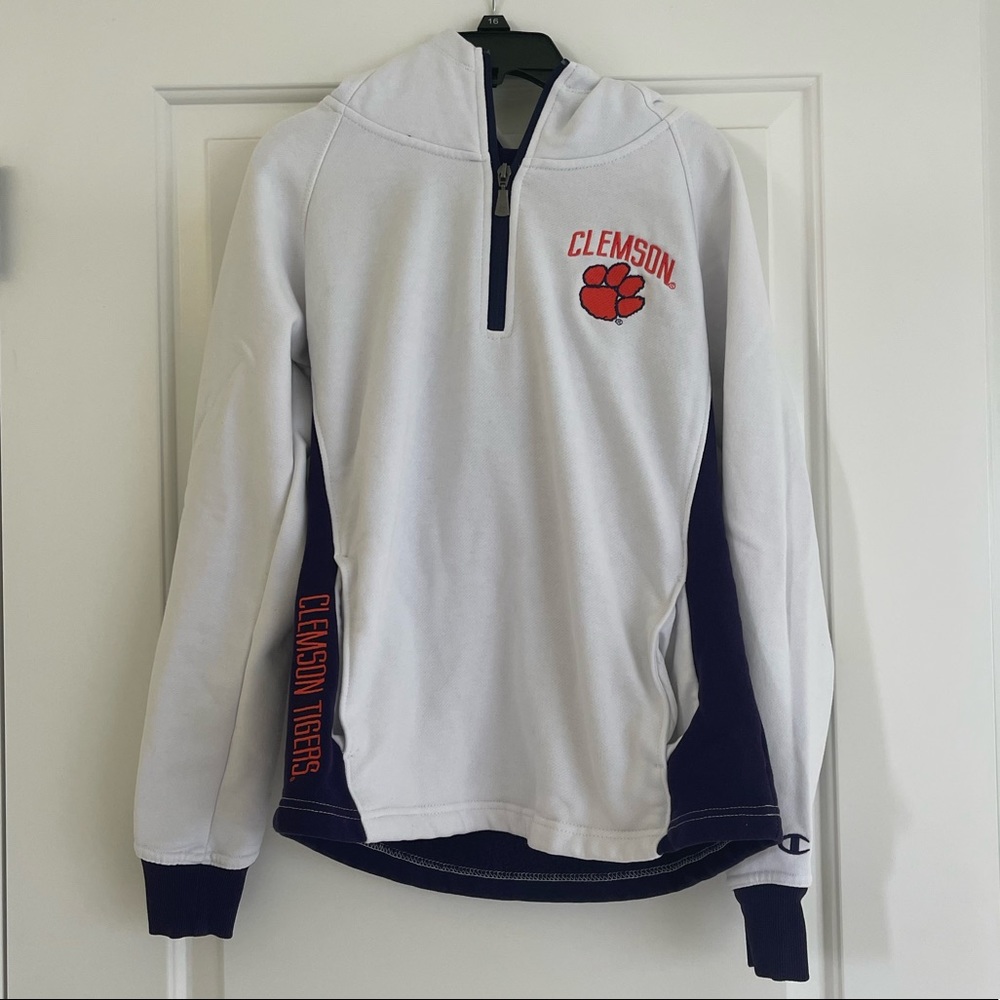 Champion Clemson Quarter Zip With Hood